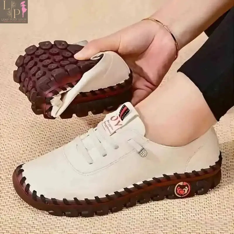 Women Summer Shoes Leather Handmade Shoes Mom Comfortable Lightweight Oxford Large Size Soft Sole Shoes My Store